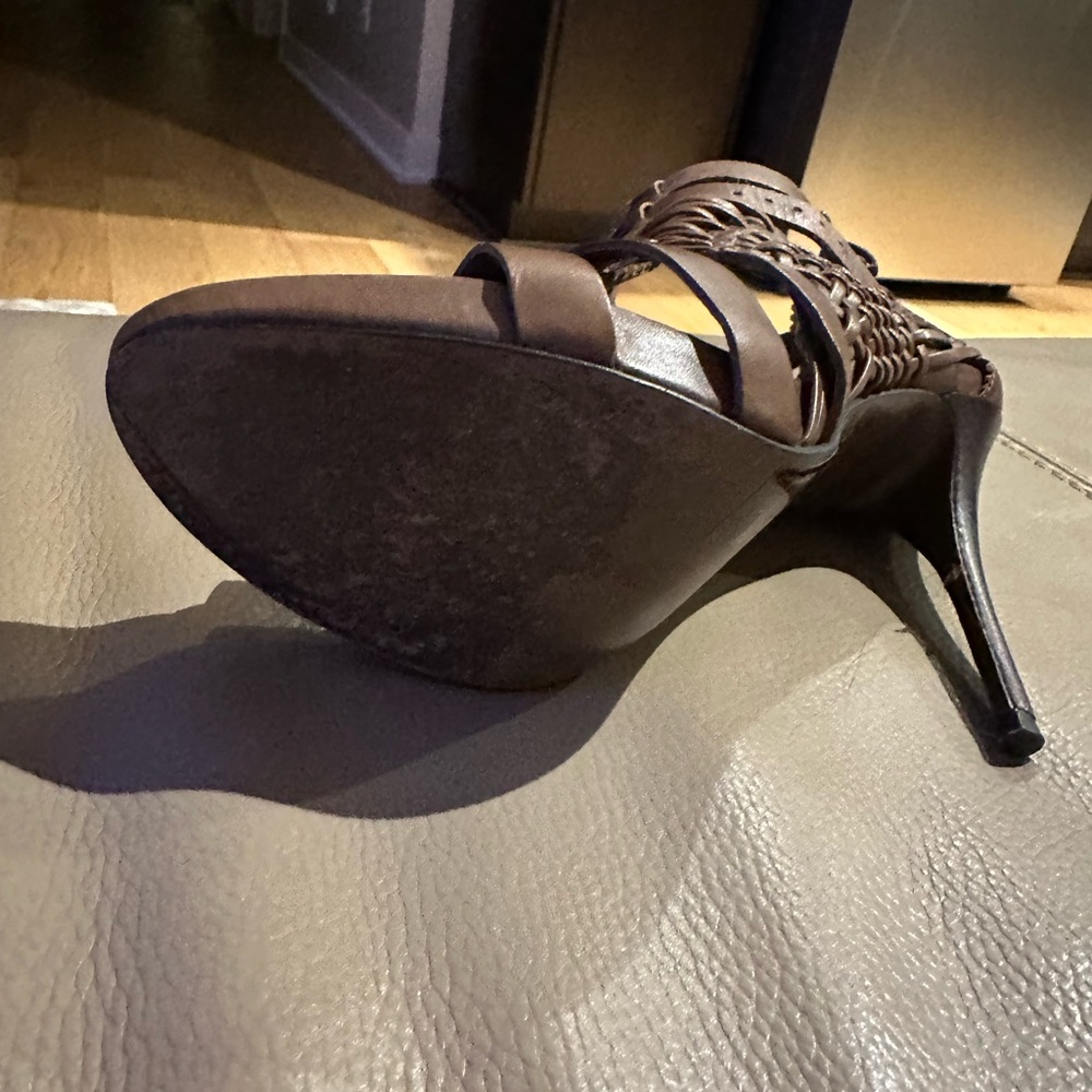 All Saints Brown Strappy Women's Sandals - Picture 4 of 4